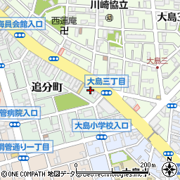 神奈川県川崎市川崎区追分町6-7周辺の地図