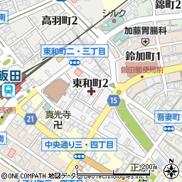長野県飯田市東和町周辺の地図