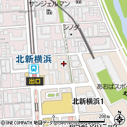 神奈川県横浜市港北区北新横浜1丁目1-9周辺の地図