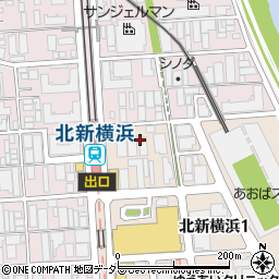 神奈川県横浜市港北区北新横浜1丁目1周辺の地図