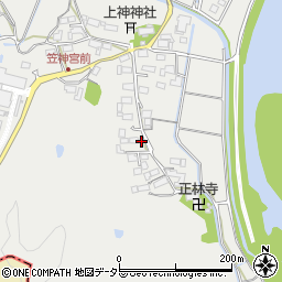 岐阜県美濃市笠神572周辺の地図
