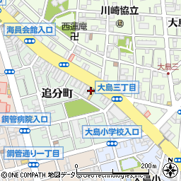 神奈川県川崎市川崎区追分町6周辺の地図