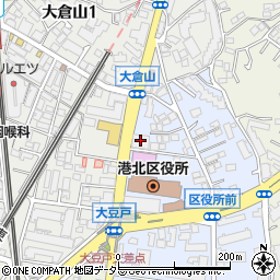横浜市福祉サービス協会 港北介護事務所周辺の地図