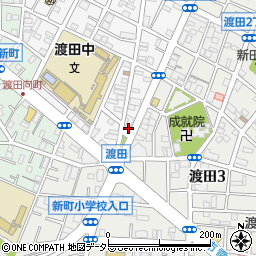 川崎警察署渡田交番周辺の地図