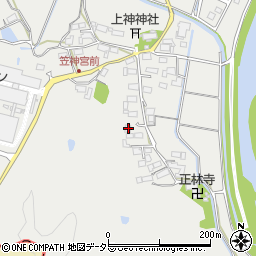 岐阜県美濃市笠神574周辺の地図