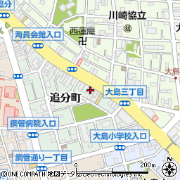 神奈川県川崎市川崎区追分町6-3周辺の地図