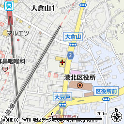 ウエインズトヨタ神奈川ＷＥＩＮＳ　Ｕ－Ｃａｒ港北大倉山周辺の地図