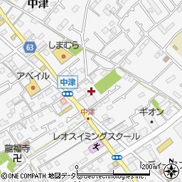 神奈川県愛甲郡愛川町中津315-8周辺の地図