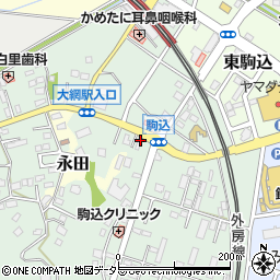 千葉県大網白里市駒込1389周辺の地図