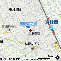 ＮＰＣ２４Ｈ東林間パーキング周辺の地図