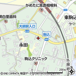 千葉県大網白里市駒込1389-8周辺の地図