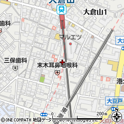 大倉山囲碁クラブ周辺の地図