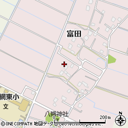 千葉県大網白里市富田1115周辺の地図