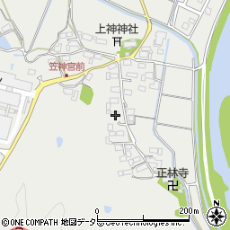 岐阜県美濃市笠神575周辺の地図