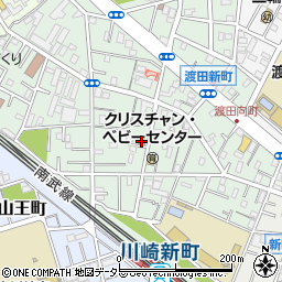 渡田新町三丁目町内会館周辺の地図