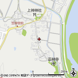 岐阜県美濃市笠神376-3周辺の地図