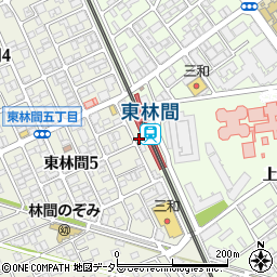 神奈川県相模原市南区東林間5丁目1周辺の地図