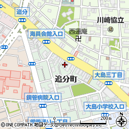 神奈川県川崎市川崎区追分町5-1周辺の地図