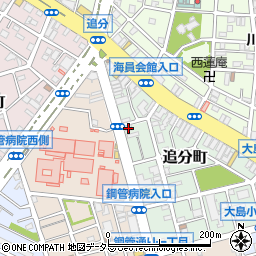 神奈川県川崎市川崎区追分町3-13周辺の地図