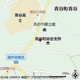 日ノ丸自動車株式会社　本店・青谷乗務員詰所周辺の地図