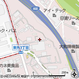 神奈川県厚木市上依知689-6周辺の地図
