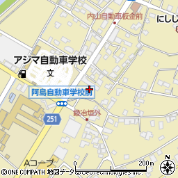 瀬川畳店阿島工場周辺の地図