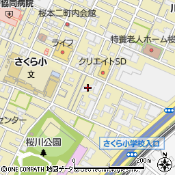 ソルシェ川崎周辺の地図
