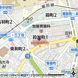 飯田郵便局集荷周辺の地図