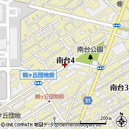 神奈川県相模原市南区南台4丁目周辺の地図