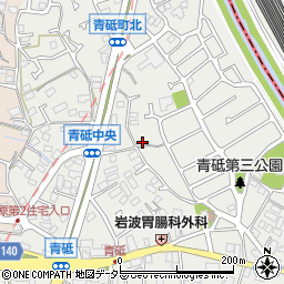 神奈川県横浜市緑区青砥町周辺の地図
