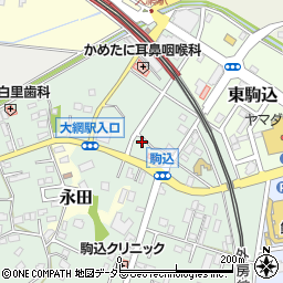 千葉県大網白里市駒込1397周辺の地図