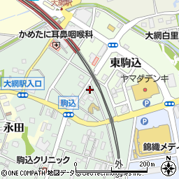 千葉県大網白里市駒込460-7周辺の地図