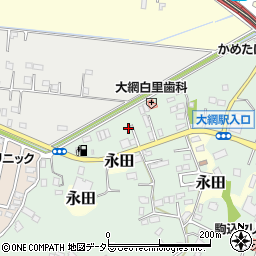 千葉県大網白里市駒込1617周辺の地図