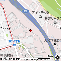 神奈川県厚木市上依知693-1周辺の地図