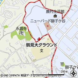 神奈川県横浜市鶴見区獅子ケ谷3丁目10-20周辺の地図