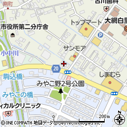 千葉県大網白里市大網17周辺の地図