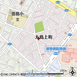 神奈川県川崎市川崎区大島上町周辺の地図