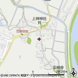 岐阜県美濃市笠神579周辺の地図