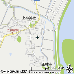 岐阜県美濃市笠神367周辺の地図