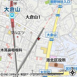 ヤマグチ薬局　大倉山店周辺の地図
