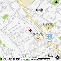 神奈川県愛甲郡愛川町中津156周辺の地図