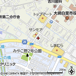 千葉県大網白里市大網32周辺の地図