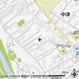 神奈川県愛甲郡愛川町中津108-4周辺の地図