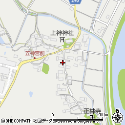 岐阜県美濃市笠神583周辺の地図