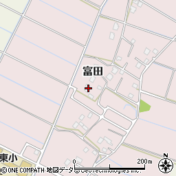 千葉県大網白里市富田1113-2周辺の地図