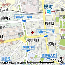 長野県飯田市東新町周辺の地図