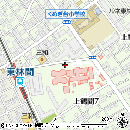 タイムズさがみ林間病院第１駐車場周辺の地図