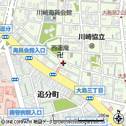 演芸大島劇場周辺の地図