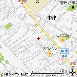 神奈川県愛甲郡愛川町中津159周辺の地図