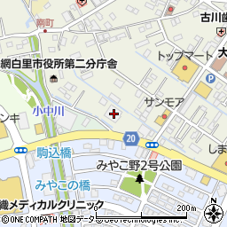 千葉県大網白里市大網13周辺の地図